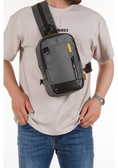 Newısh Polo Accessorıes Unisex Impertex Kumaş Suya Dayanaklı Omuz Ve Mini Sırt Çantası Gri