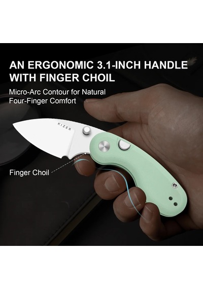 Kizer Microbe Kizer Button Liner Lock 14c28n G10 Kizerv 2742a4 Kamp Çakısı Kum