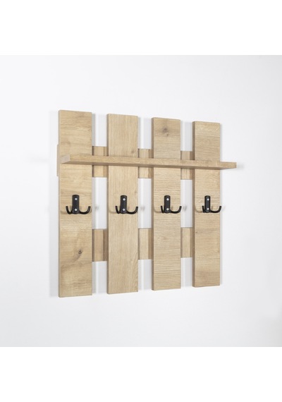 Left Duvar Askılığı, Raflı, Modern, Şık Safirmeşe Safir Meşe
