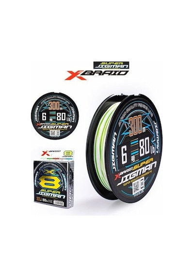 Ygk X013 Süper Jigman Pe X8 300m Multicolor İp Misina 3pe 0,28mm