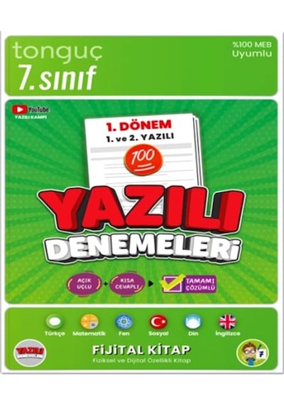 Tonguç 7.sınıf Yazılı Denemeleri 1.dönem