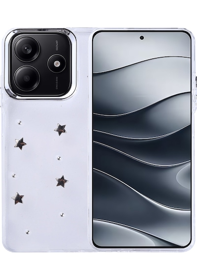 Nihcase Xiaomi Redmi Note 14 4g Kılıf Kutup Simli Desenli Yıldız Kapak