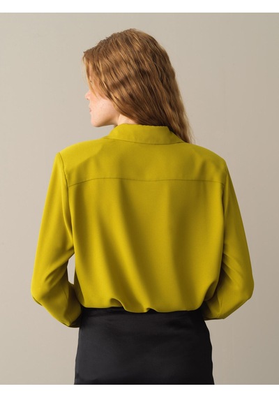Xint Sarı Oversize Vatkalı Gömlek 750978