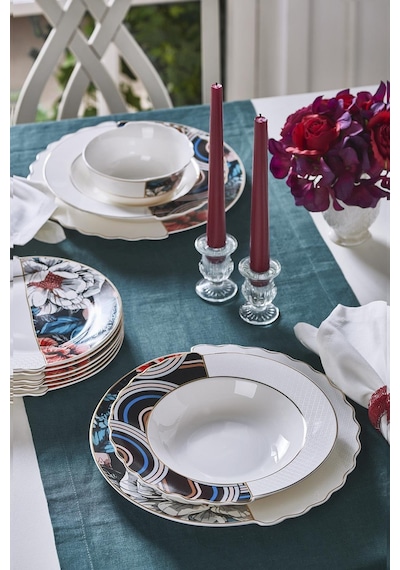 Neva N3508 Fion Hibrit 24 Parça 6 Kişilik Yemek Takımı