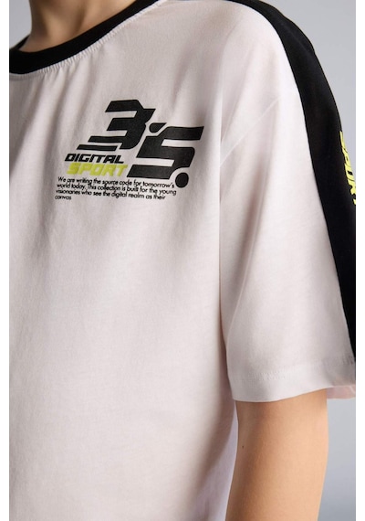 Defacto Oversıze Spor Baskılı Kısa Kollu Tişört Erkek Çocuk H2687a826smwt34 Beyaz-wt34 Defacto Oversıze Spor Baskılı Kısa Kollu Tişört Erkek Çocuk H2687a826smwt34 Beyaz-wt34