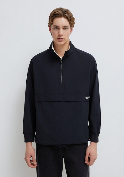 Mavi - Yarı Fermuarlı Siyah Sweatshirt 0211890-900 Siyah
