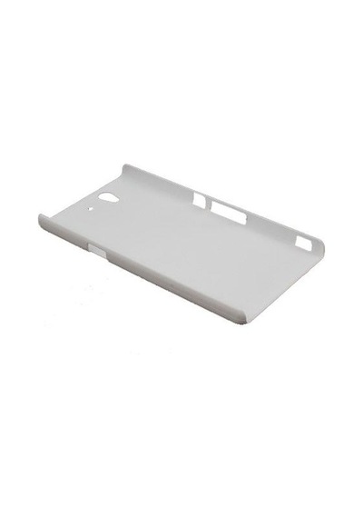 Xperia Z İle Uyumlu Sert Kauçuk Kılıf Beyaz
