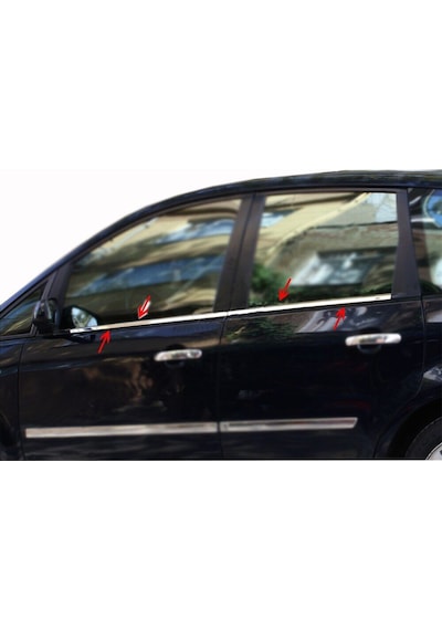 Ford C-max Uyumlu Cam Çıtası 4 Parça 2003-2010 Paslanmaz Krom