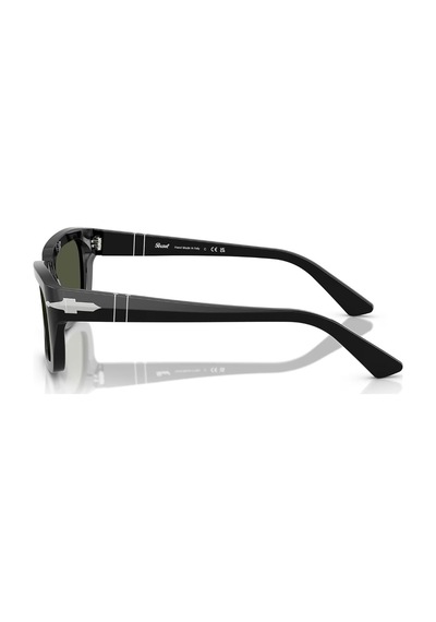 Persol Po 3367s 9531 54 Unisex Yastık Siyah Kemik Güneş Gözlüğü Siyah
