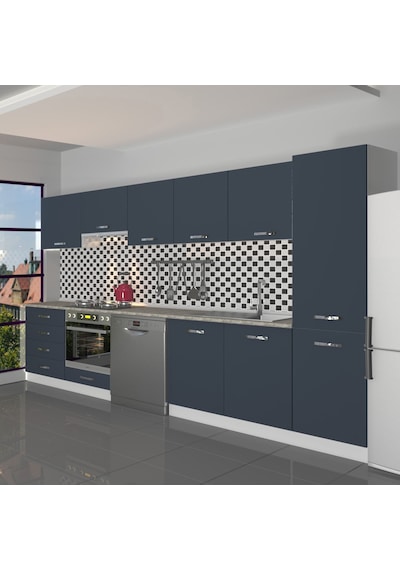 Decoraktiv Elite 325q Ankastre Fırın Modüllü Mdf Hazır Mutfak Dolabı - Tezgah Dahil - Antrasit Decoraktiv Elite 325q Ankastre Fırın Modüllü Mdf Hazır Mutfak Dolabı - Tezgah Dahil - Antrasit