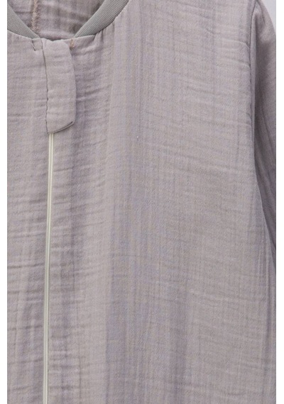 Babyhola Çocuk Uyku Tulumu 1-8 Yaş Unisex Uzun Kollu 1 Tog %100 Pamuk Müslin 2706 Gri