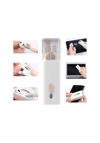 Pudra 7in1 Çok Fonksiyonlu Apple AirPods Uyumlu Telefon Klavye Ekran Temizleme Kiti Pudra Renk