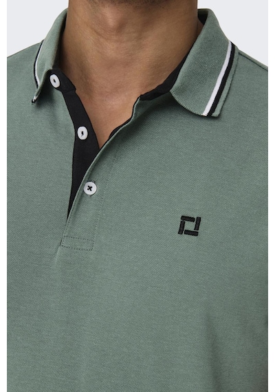 Only & Sons Erkek Polo Yaka T Shirt 22024827 Koyu Yeşil Koyu Yeşil