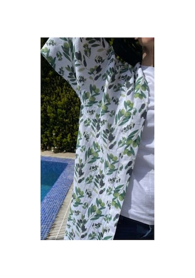 Lila Mare Muslin Kimono Renkli Renkli