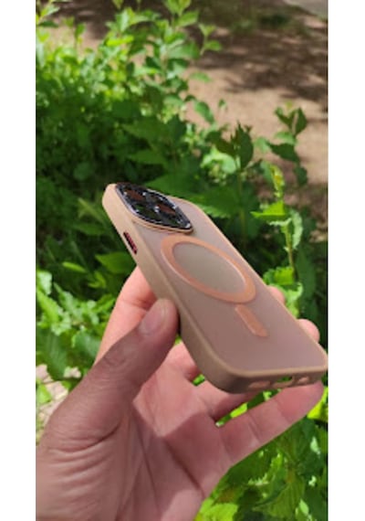 Apple iPhone Uyumlu  15 Pro Magsafe Kamera Orumalı Kalıteli Süper Kılıf 14544