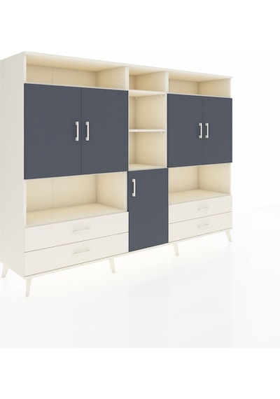 Hyperion Dolap 12 Raflı 4 Çekmeceli 5 Kapaklı 220x44x163 Aytaşı-a Aytaşı-antrasit/aytaşı Hyperion Dolap 12 Raflı 4 Çekmeceli 5 Kapaklı 220x44x163 Aytaşı-a Aytaşı-antrasit/aytaşı