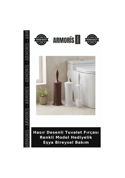 Hasır Desenli Tuvalet Fırçası Renkli Model Hediyelik Eşya Bireysel Bakım Çok Renkli