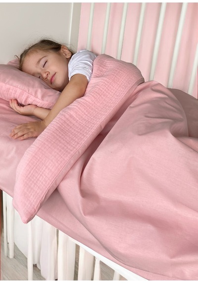 Joyous Mom Kids Pamuk Muslin-akfil Bebek Nevresim Takımı Çift Yönlü Kullanım
