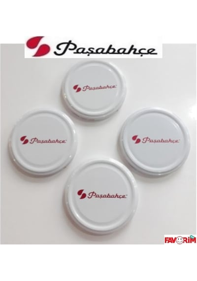 Paşabahçe Konserve Kavanoz Kapağı 50 Adet Metal Beyaz Silikonlu