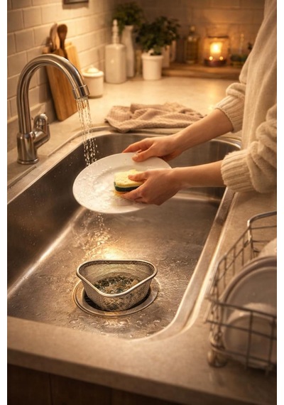Busstier Ayaklı Lavabo Süzgeci Mutfak Ve Banyo İçin Metal File Gider Süzgeci Gıda Artığı Ve Saç Tutucu Drenaj Diğer