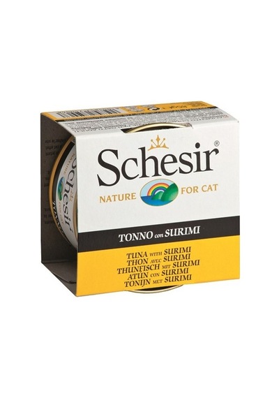 Schesir Ton Balıklı ve Surimi Jelly Konserve Yetişkin Kedi Maması 85 G