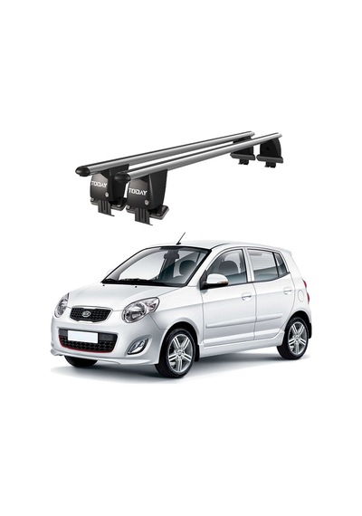 Royal Kia Picanto 2011-2017 Uyumlu Gri Kilitli Ara Atkı Port Bagaj Tavan Barı