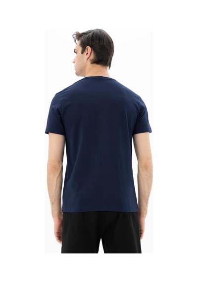 AR-MA Arma Erkek Slim Fit Bisiklet Yaka Tişört Y25344452401 Lacivert