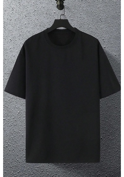 Uyguntarz Unisex Baskılı Oversize T-shirt Siyah2