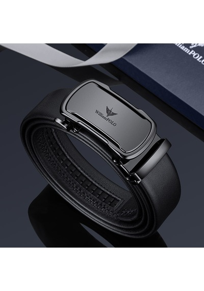 Williampolo Business Hakiki Deri Metal Toka Erkek Kemer Siyah