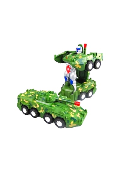 Transformers Askeri Zırhlı Tank Sesli Işıklı Çarpıp Dönen Oyuncak