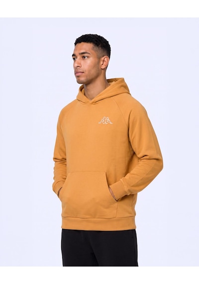 Kappa Authentic Onial Tur Erkek Koyu Turuncu Oversize Hoodie