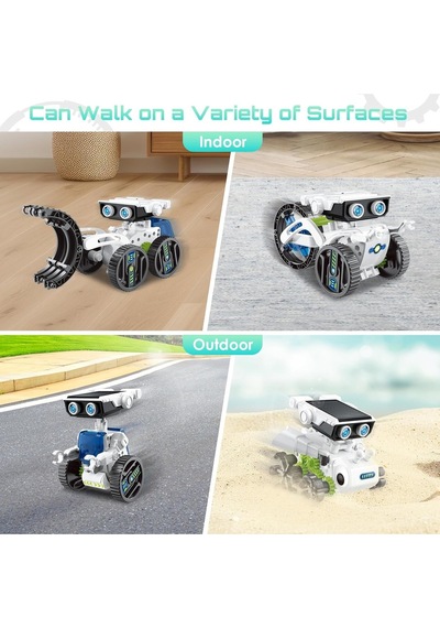 Acelife 12sı1 Arada Güneş Enerjili Robot Oyuncağı, 8-13 Yaş Çocuklar Için Dıy Stem Yapı Kiti Eğitici Oyuncaklar