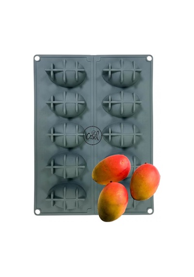 Silikon Kalıp Mango 40x30 10 Lu Metal
