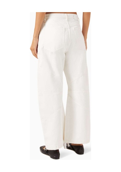 Eb Denim Freddy Barrel - Leg Cropped Jean - - Rahat Denim Kumaş İle Modern Kesim Beyaz