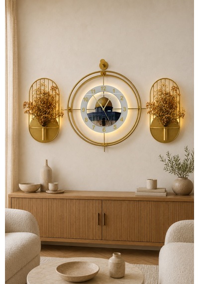 Gold Şeritli Aplik Model Çiçeklik + Cipso Çiçek 1 Adet , Modern Dekoratif Duvar Dekoru Metal Çiçeklik Gold - 912575821 Gold Şeritli Aplik Model Çiçeklik + Cipso Çiçek 1 Adet , Modern Dekoratif Duvar Dekoru Metal Çiçeklik Gold - 912575821