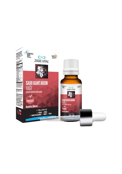 Zade Vital Sarı Kantaron Yağı Cam Şişe 20Ml