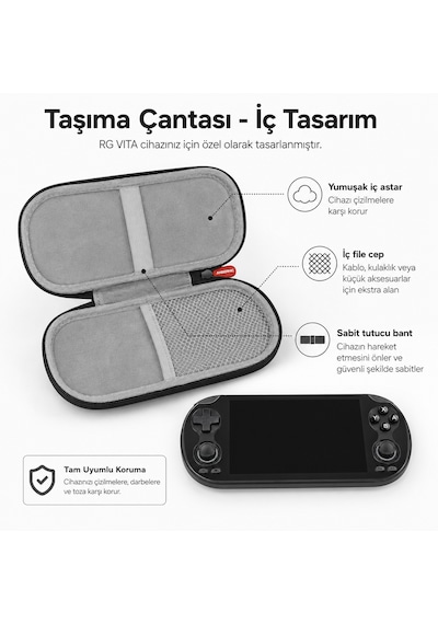 Rg Vıta El Oyun Konsolu 5.46 İnç Ips Dokunmatik Ekran Android 12, Taşınabilir Retro Atari Oyun Cihazı