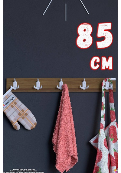 Arı 15 Kancalı Mutfak Askısı 3'lü Set 71,4x9,6 Cm - Şık Tasarım, Çok Amaçlı Düzenleyici Ve Yer Tasarrufu Kahverengi Arı 15 Kancalı Mutfak Askısı 3'lü Set 71,4x9,6 Cm - Şık Tasarım, Çok Amaçlı Düzenleyici Ve Yer Tasarrufu Kahverengi
