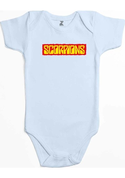 Zepplin Giyim Scorpions Text Color Pembe Bebek Body Zıbın