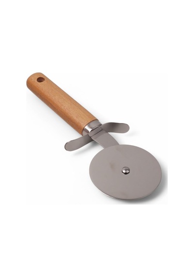 Ayrex Paslanmaz Çelik Ahşap Saplı Pizza Dilimleyici, Yuvarlak Pizza Kesici Bıçak, Hamur Ve Waffle Kesici, Ergonomik Diğer