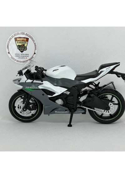 Kawasaki Ninja Zx-6r 1:12 Diecast Motosiklet Model Lisanslı Metal Maket Oyuncak & Biblo