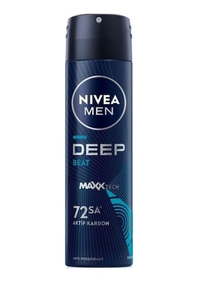 Men Erkek Sprey Deodorant Deep Beat 150ml, 72 Saat Anti-perspirant Koruma