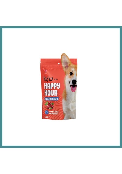 Reflex Plus Happy Hour Healty Bones Sağlıklı Kemikler İçin Destekleyici Köpek Ödül Maması 60gr Mac
