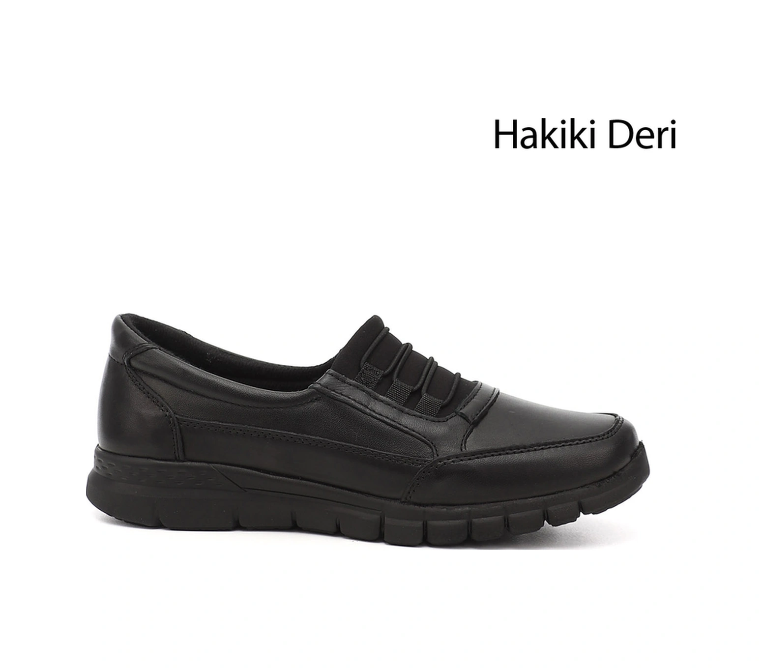 Gönderi(R) Gönderi R Kadın Siyah Dolgu Taban Hakiki Deri Comfort Ayakkabı Ddza77542210 Siyah