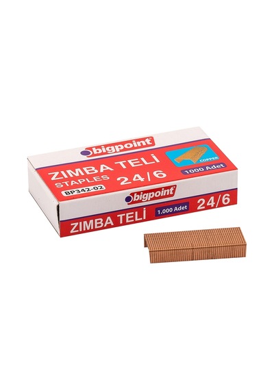 Bigpoint Zımba Teli No:24/6 Sarı X 10 Kutu