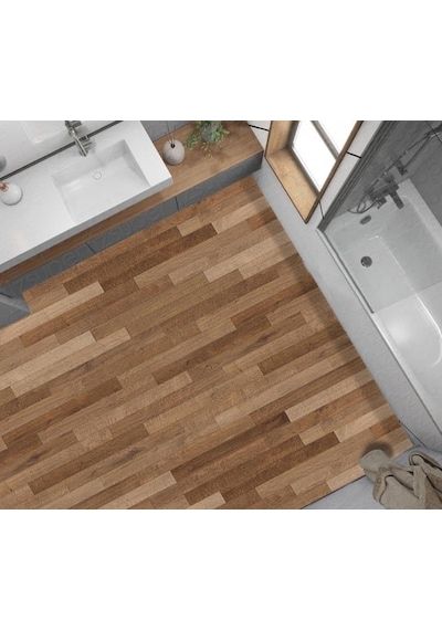 Kaplama Zemin Kaplama Folyosu 65x130 Cm Light Brown Parquet