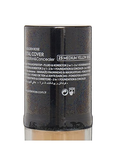 Golden Rose Total Cover 2 İn 1 Foundation &amp Concealer Fondöten Ve Kapatıcı No: 023 Genel