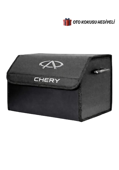 Chery Marka Logolu Oto Bagaj Organizer Çanta Oto Bagaj Çantası 2 Bölmeli Suni Deri Boyutlar : 48 Cm X 31 Cm X 29 Cm