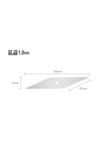 Olfa Ckb-1 Çift Yönlü Maket Bıçağı Yedeği 2 Li