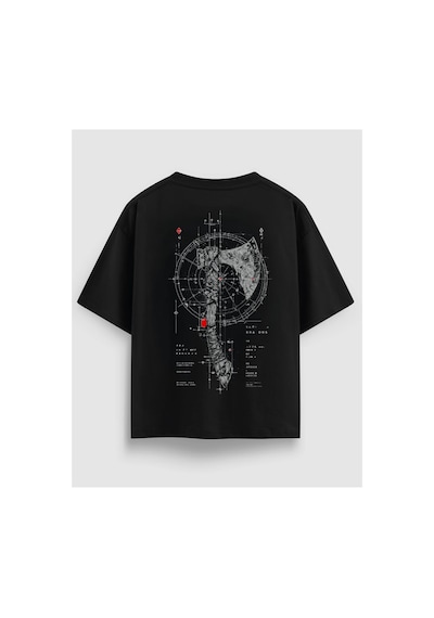 Yolo Street Oversize Siyah Tişört Tasarım Streetwear Unisex %100 Pamuk Siyahgokce3